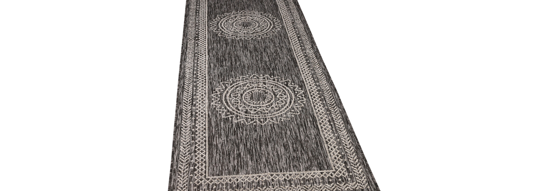 Luxe Outdoor Carpet Juto Grey PP 80x230 cm