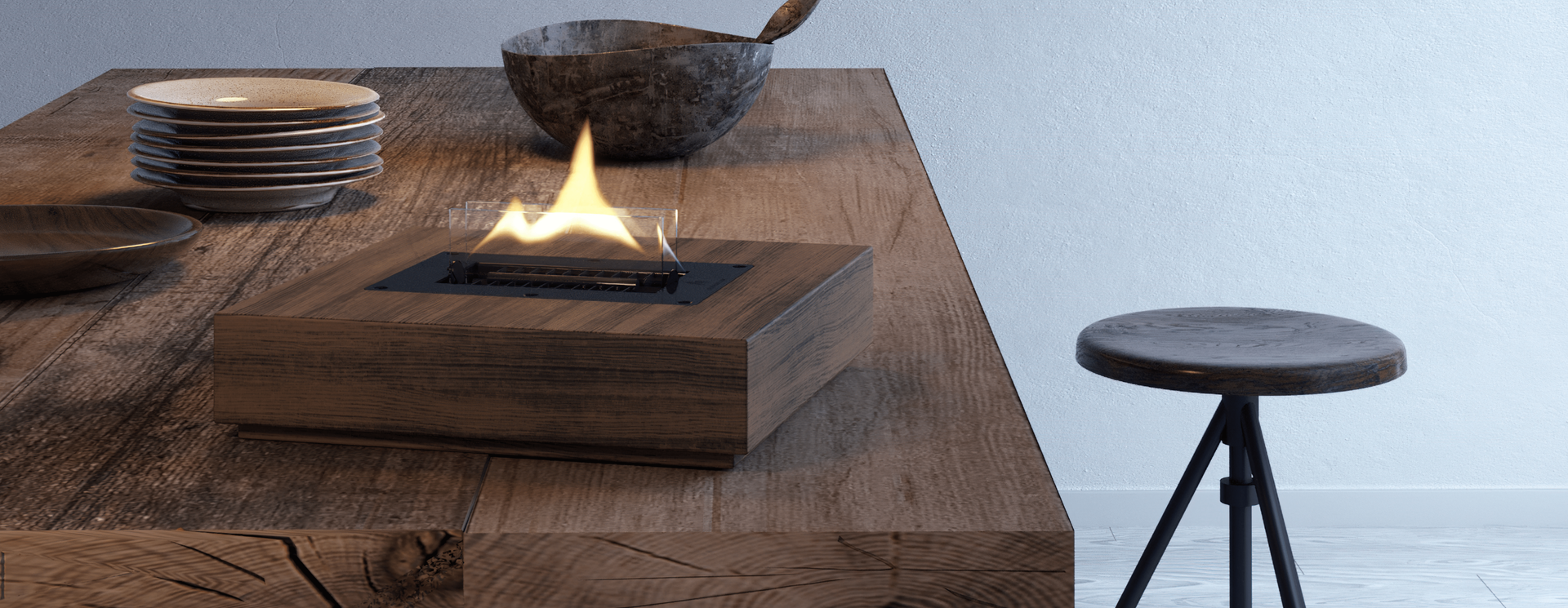 Table fireplaces