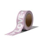 CollectivWarehouse Washi tape Love - 10m lila/wit