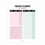 Studio Stationery Financial Planning A5 noteblock