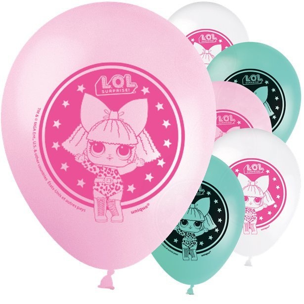 Latex Ballonnen 'L.O.L. Surprise!' Kinderfeestje - Ø33cm - 8 stuks