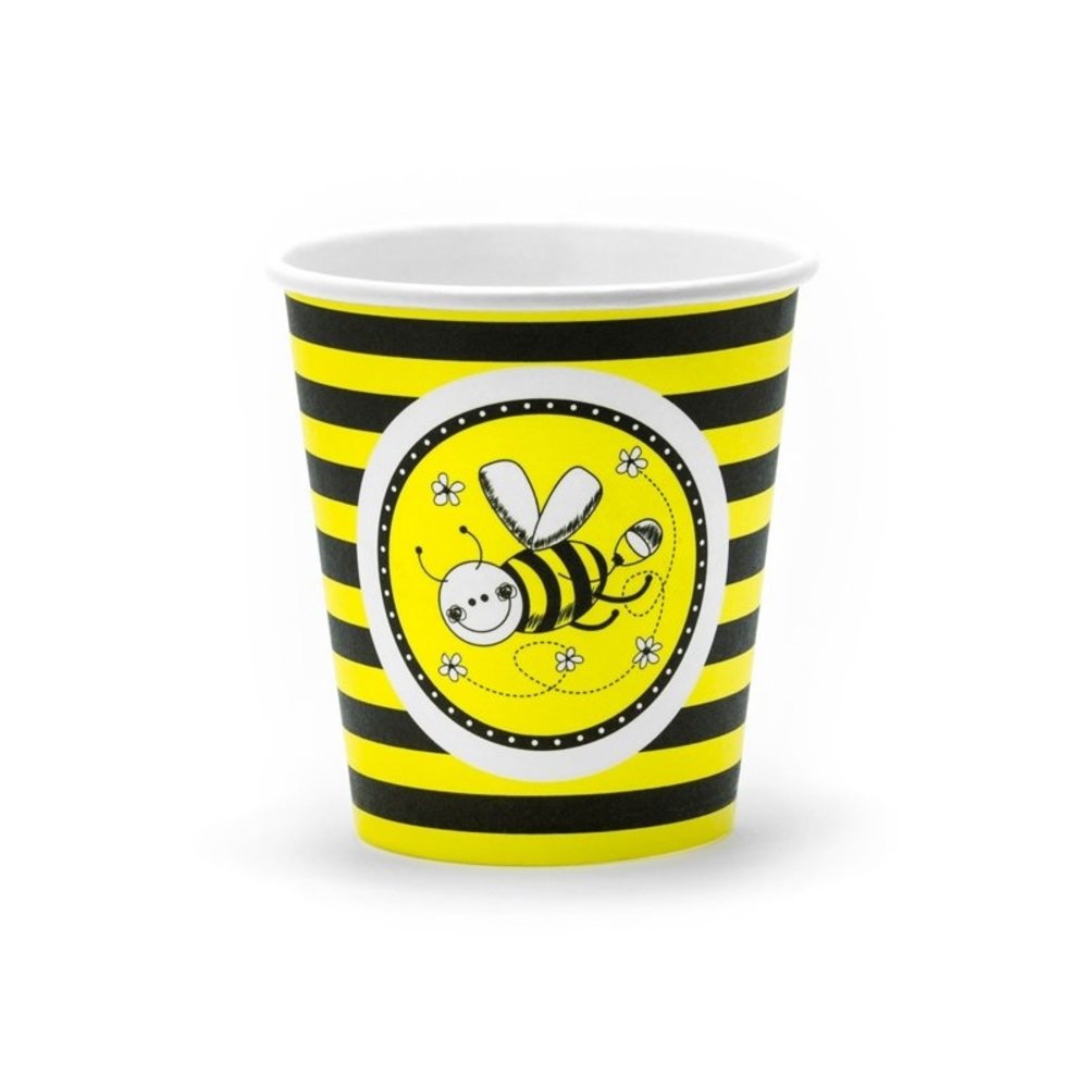 Controle heks koper Papieren Bekers - Bee - Bijen kinderfeestje - 6 stuks - AmazingDeals