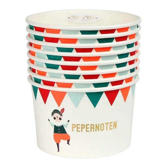 Snackbakjes Pepernoten - Sint & Piet - Kinderfeestje - 8 stuks