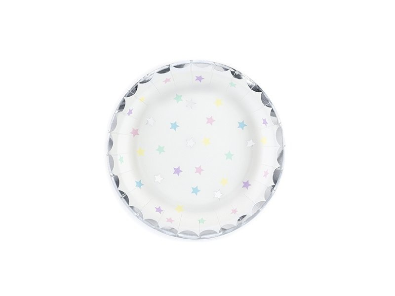 Papieren Gebaksborden - Make a Wish - Unicorn Kinderfeestje - 6 stuks