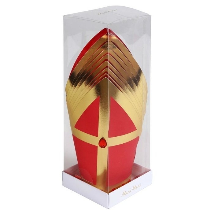 Feesthoedjes - Mijter - Sinterklaasfeestje - 8 stuks