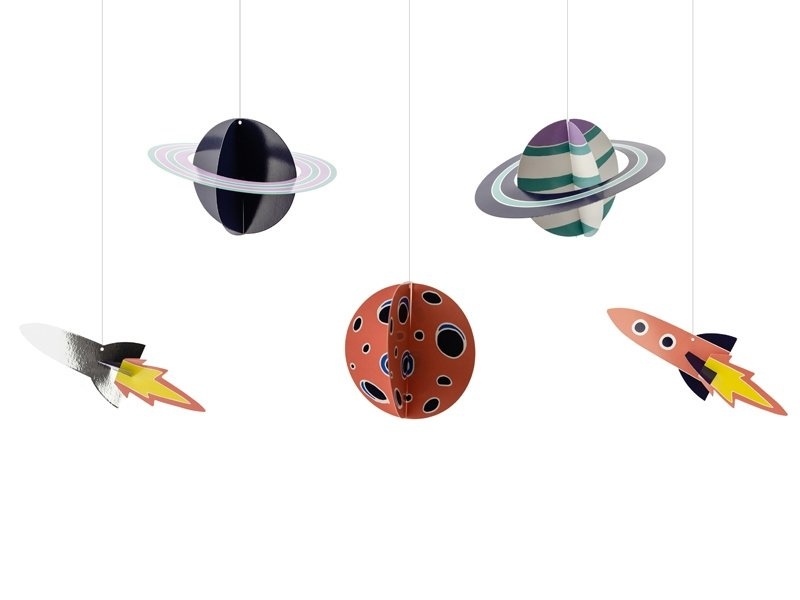 Slinger - Hangdecoratie Planeten - Space Party - Ruimte kinderfeestje - 1 set