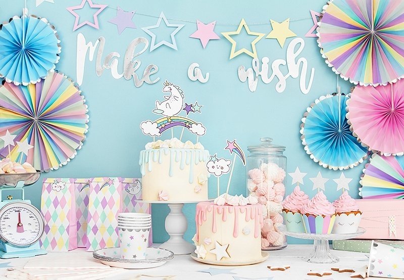 Slinger Unicorn - Make a Wish - Eenhoorn kinderfeestje - 1 stuks