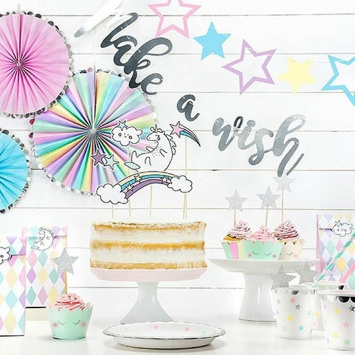Slinger Unicorn - Make a Wish - Eenhoorn kinderfeestje - 1 stuks