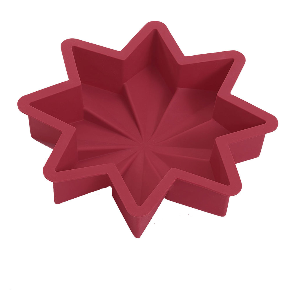 een schuldeiser deelnemer opladen Siliconen ster bakvorm 27 cm - rood - AmazingDeals