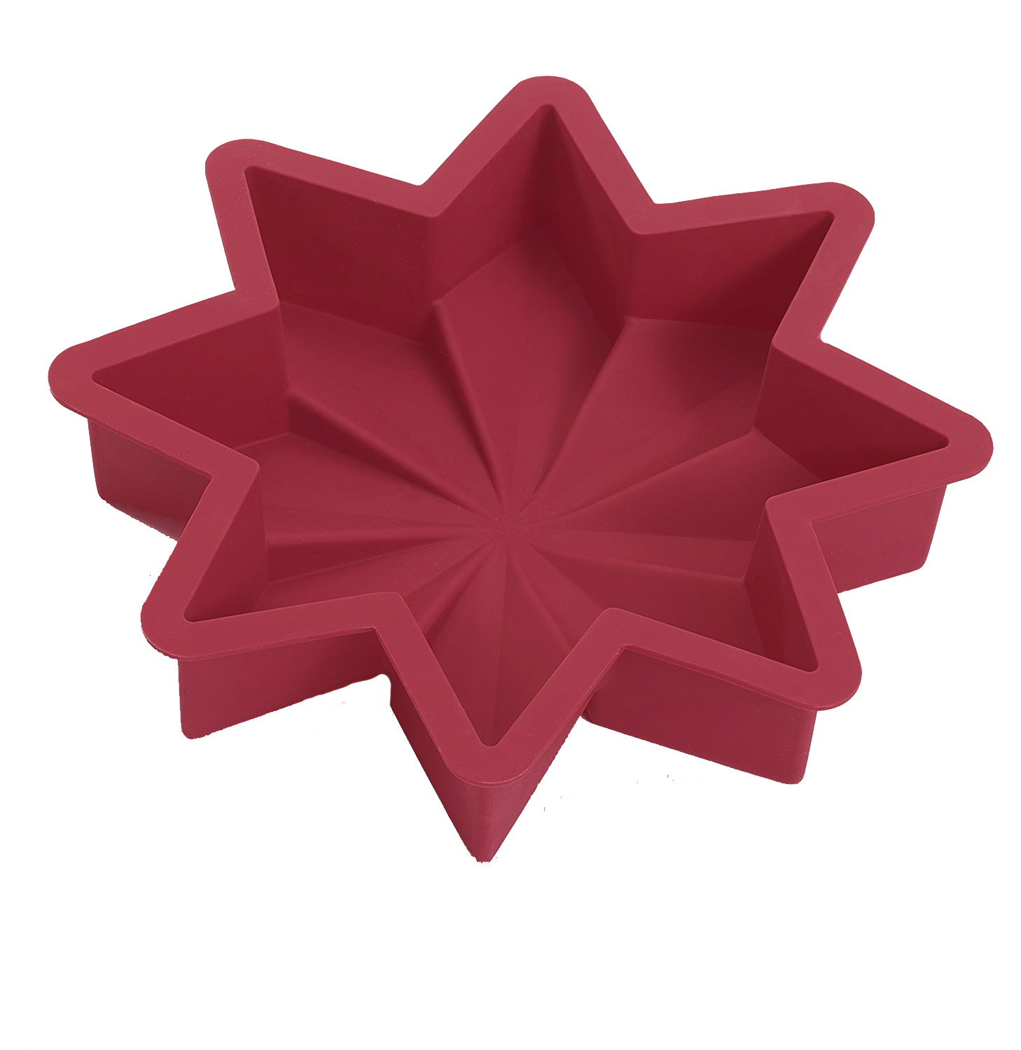 Siliconen bakvorm - ster 27 cm - rood