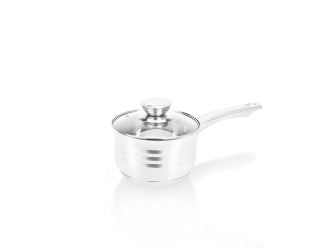 Swiss Pro+ Luxe pannenset - 18 delig - RVS met glazen deksels