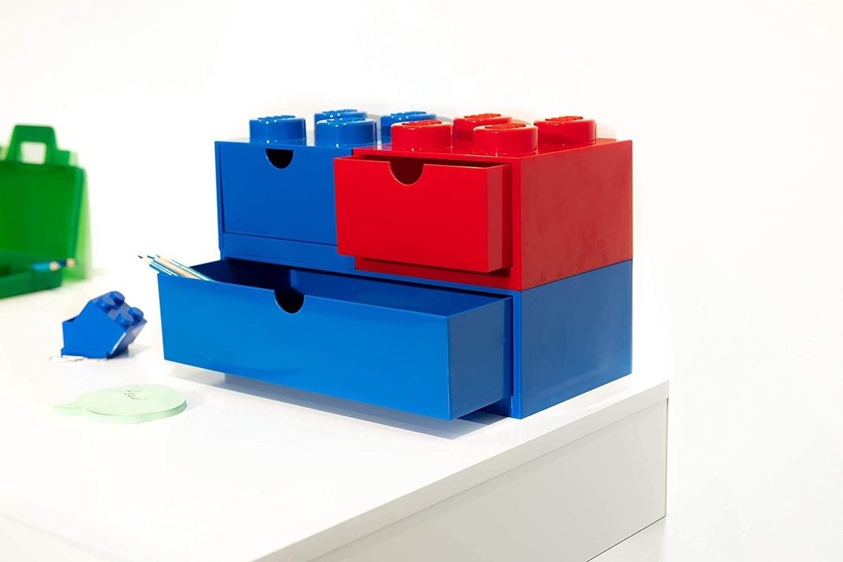 LEGO opbergbox met lade 8 noppen 15,8 x 31,6 cm