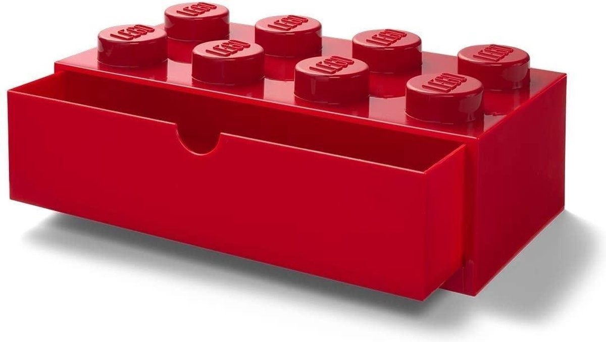 LEGO opbergbox met lade 8 noppen 15,8 x 31,6 cm