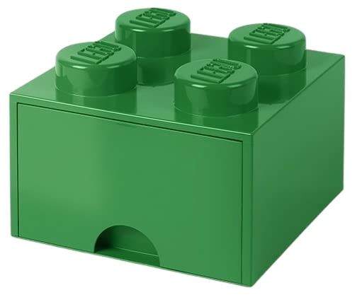 LEGO vierkante opbergbox 4 noppen 15,8 x 11,3 cm blauw