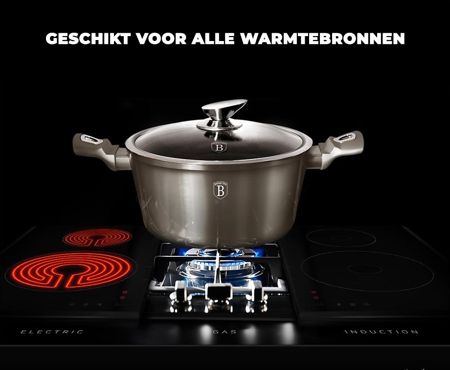 Berlinger Haus Braadpan 28 cm - Metallic Line Carbon Pro Edition - 3-delig
