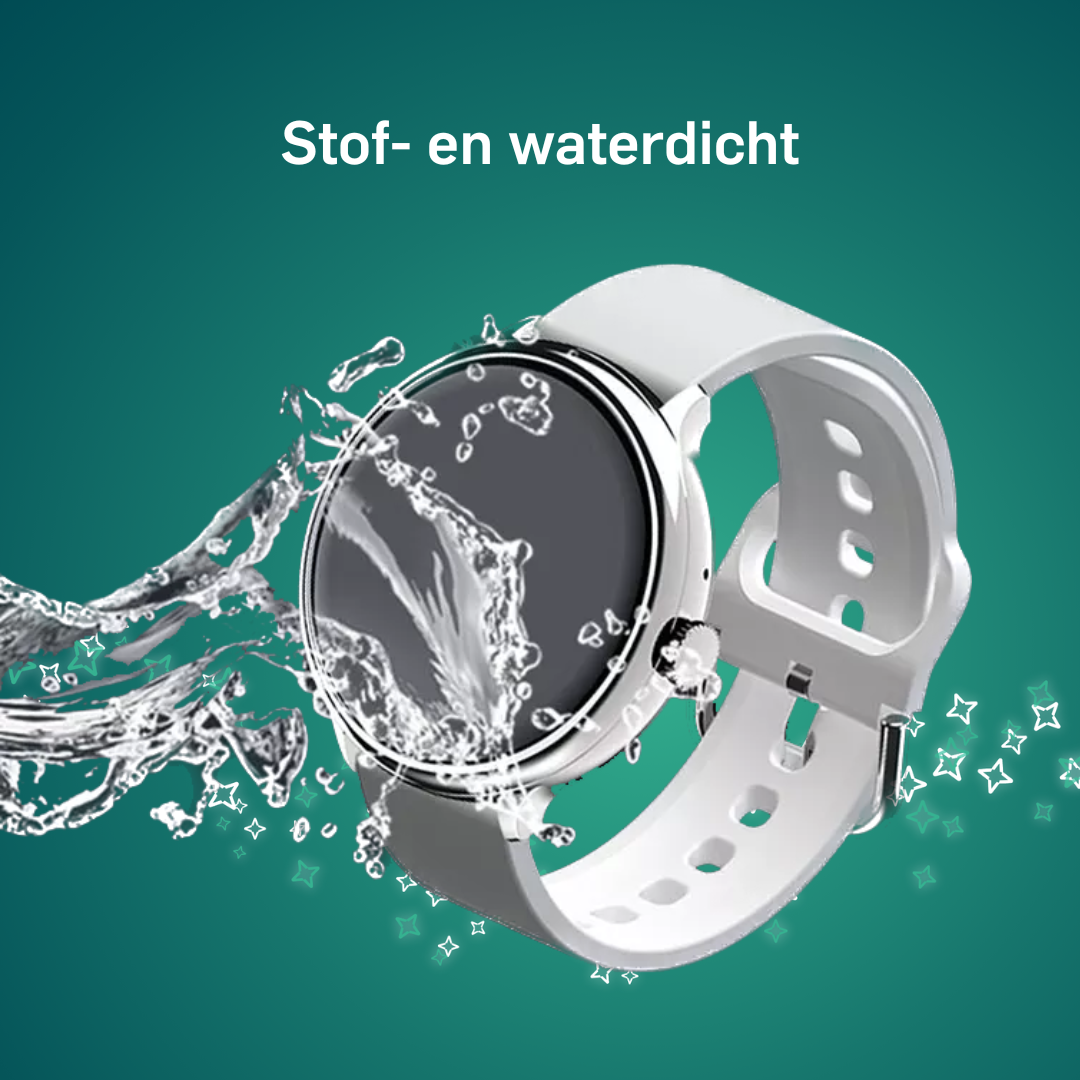 Adwear SWk50 Smartwatch - Sierraad om je pols - met extra wit bandje