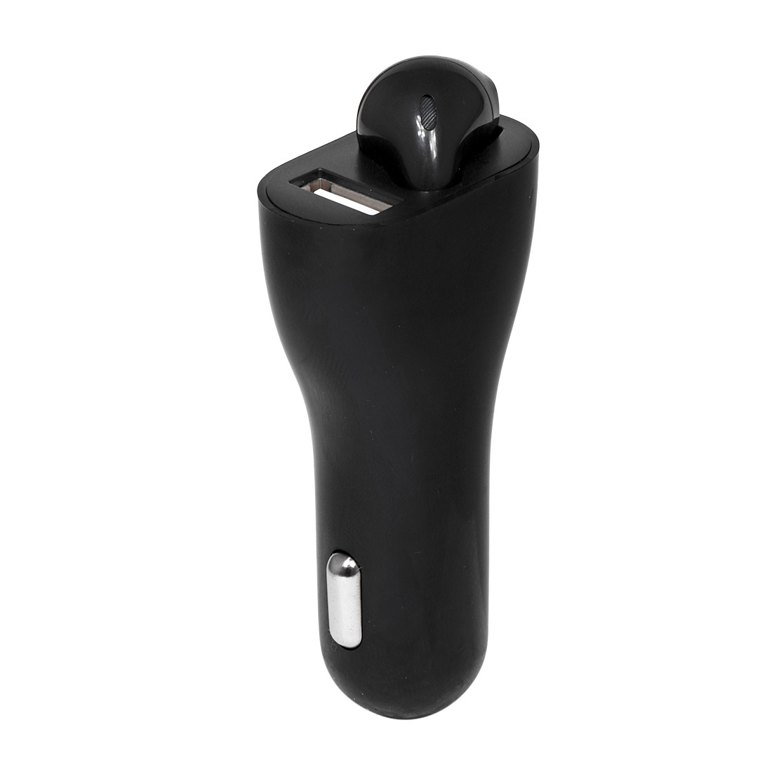Brainz Auto lader, USB aansluiting en Bluetooth Oordopje - Zwart