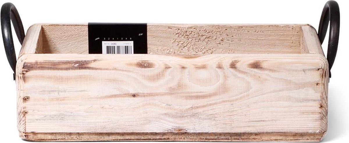 SENZA Houten Dienblad - Handvaten - Naturel Hout - 36 x 14.5 CM