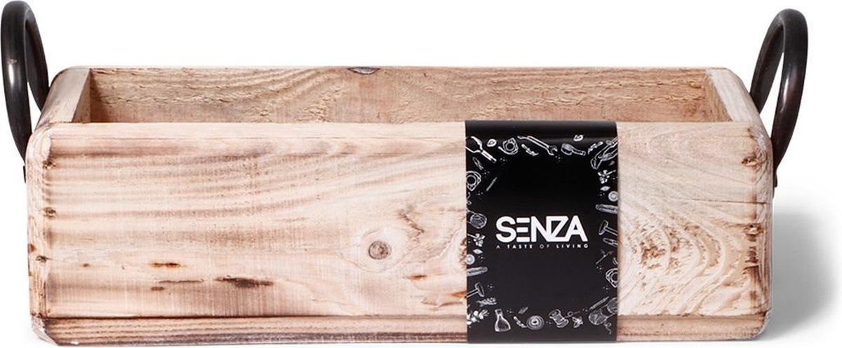 SENZA Houten Dienblad - Handvaten - Naturel Hout - 36 x 14.5 CM