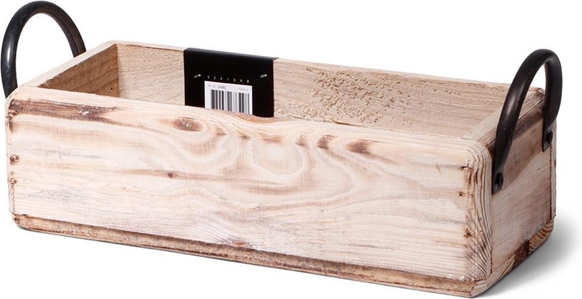 SENZA Houten Dienblad - Handvaten - Naturel Hout - 36 x 14.5 CM