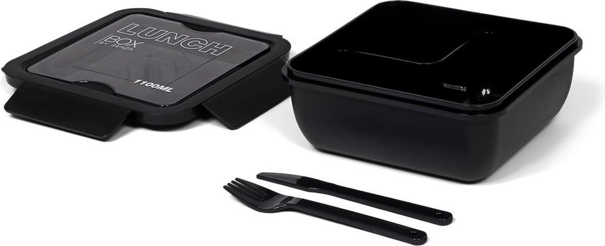 SENZA Tarwestro Lunch Box 1100ml Black