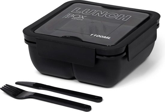 SENZA Tarwestro Lunch Box 1100ml Black