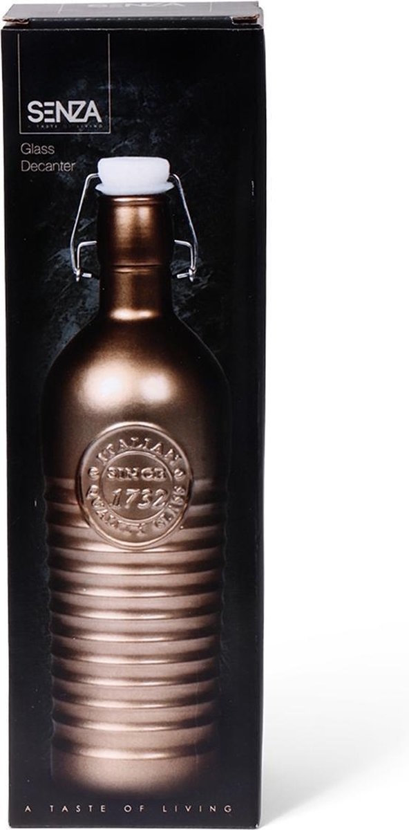 Senza Glazen waterfles Goud