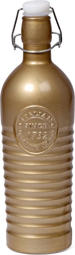 Senza Glazen waterfles Goud