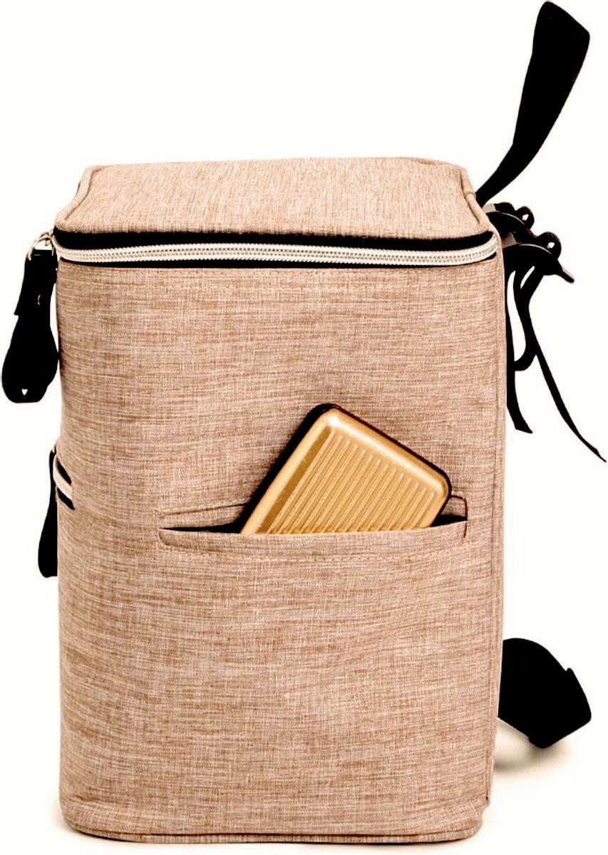 Norlander Fietstas Koeltas - Vintage - 11 liter - 22 x 17 x 26 cm - Cognac