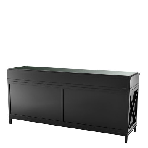 Eichholtz Dresser Bahamas black finish natural cane