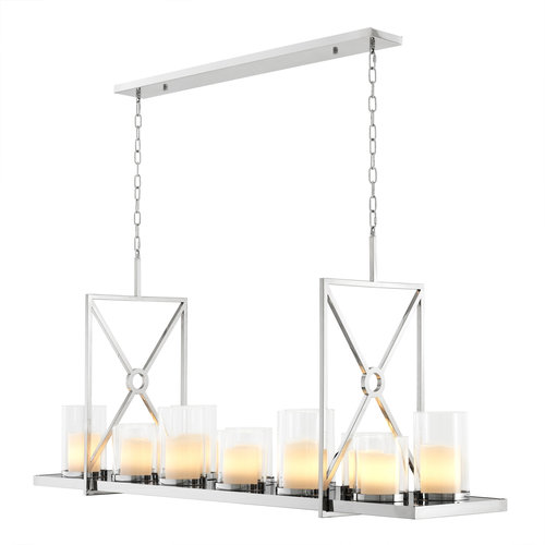 Eichholtz Chandelier Summit polished stainless steel