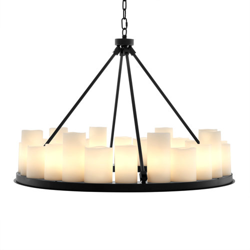 Eichholtz Chandelier Commodore ø 90 cm black finish