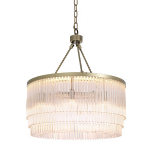 Eichholtz Chandelier Hector S light brushed brass finish