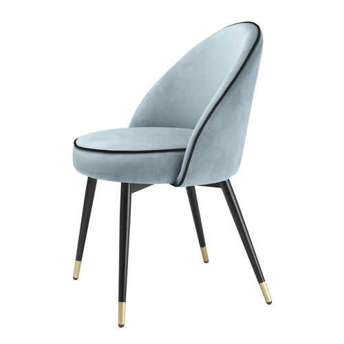 Eichholtz Dining Chair Cooper savona blue velvet set of 2
