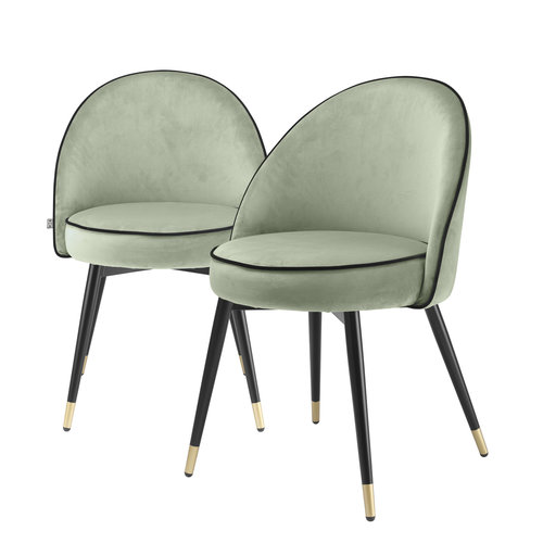 Eichholtz Dining Chair Cooper savona pistache green set of2