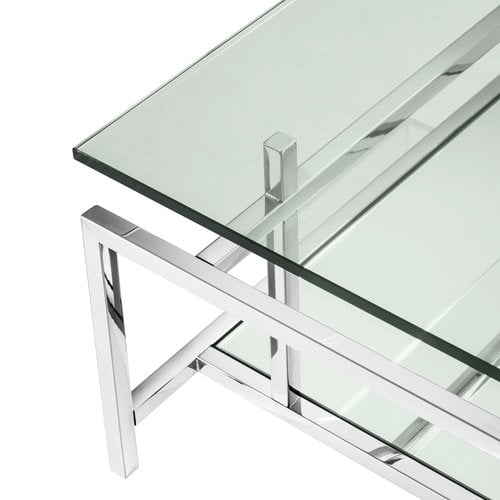 Eichholtz Coffee Table Superia polished stainless steel