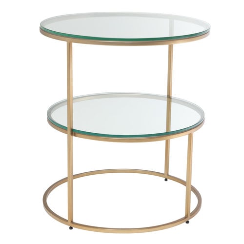 Eichholtz Side Table Circles brushed brass finish