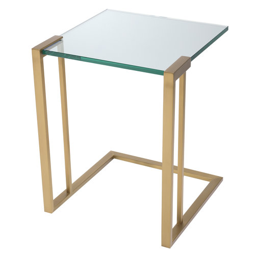 Eichholtz Side Table Perry brushed brass finish