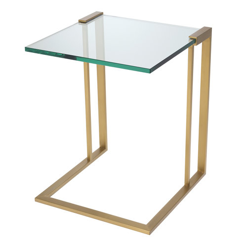 Eichholtz Side Table Perry brushed brass finish