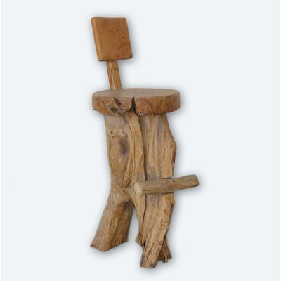 Wurzel-Teak Barhocker