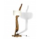 Teakholz Lampe Lengkung