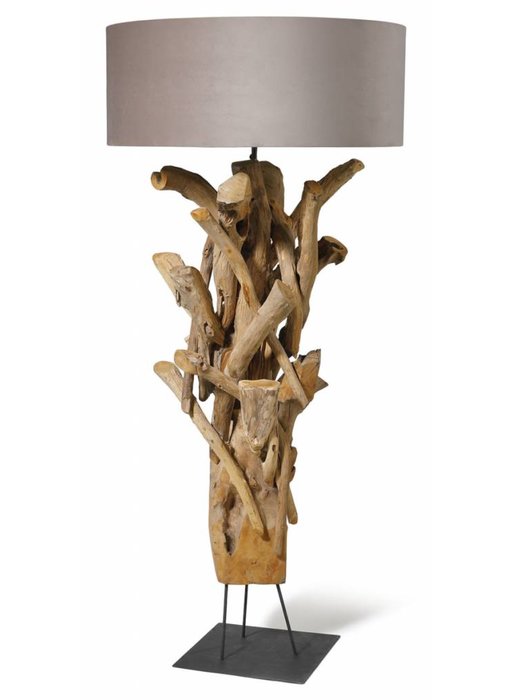 Teakholz Lampe  Jhonos Untir Teak