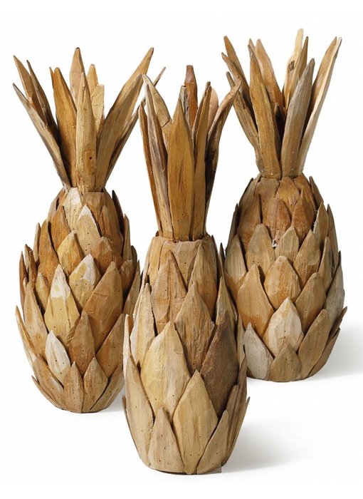 Ananas aus Teakholz
