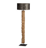 Teaklholz Stehlampe Totem