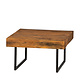 Balok - Holz Couchtisch Mit Eisen Tischbeine (quadrat)