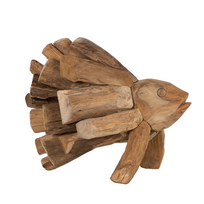 Fisch Coral Teakholz