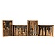 Teakholz Wand Dekoration Familie