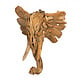 Teakholz  Elefant Wand Dekoration