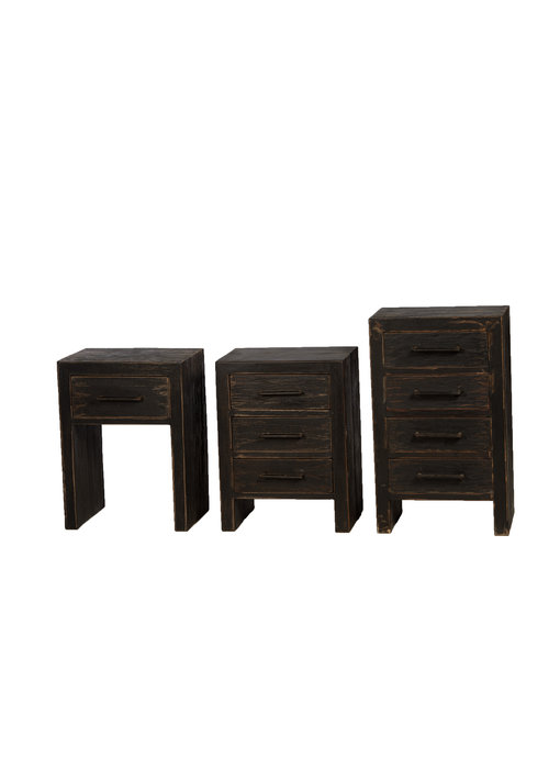 Balok - Nachttisch Schwarz