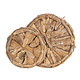 Teakholz Wand Dekoration Dewi (round)